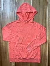Cat  Jack Little Girls Bright Orange Hooded Sweatshirt Relaxed Fit Size Medium
