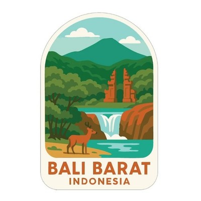 Bali Barat Indonesia Iron On Heat Transfer Vinyl HTV World National Parks