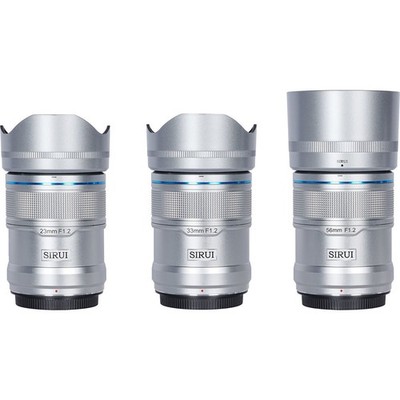 Sirui Sniper Series 3-Lens Set with 23mm, 33mm and 56mm f/1.2 Lenses