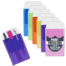 6 Pcs Pocket Protectors for Pens and Pencils   Pocket Protector for Lab Co