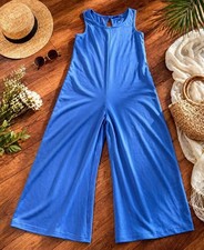Blue Sleeveless Romper Sz Small NWT