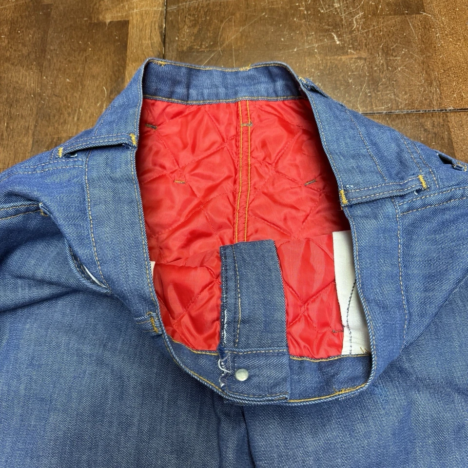 Pantalones de mezclilla azules para hombre BIG SMITH Carpenter aislados 33x33 ropa de trabajo al aire libre Foto 2 de 4