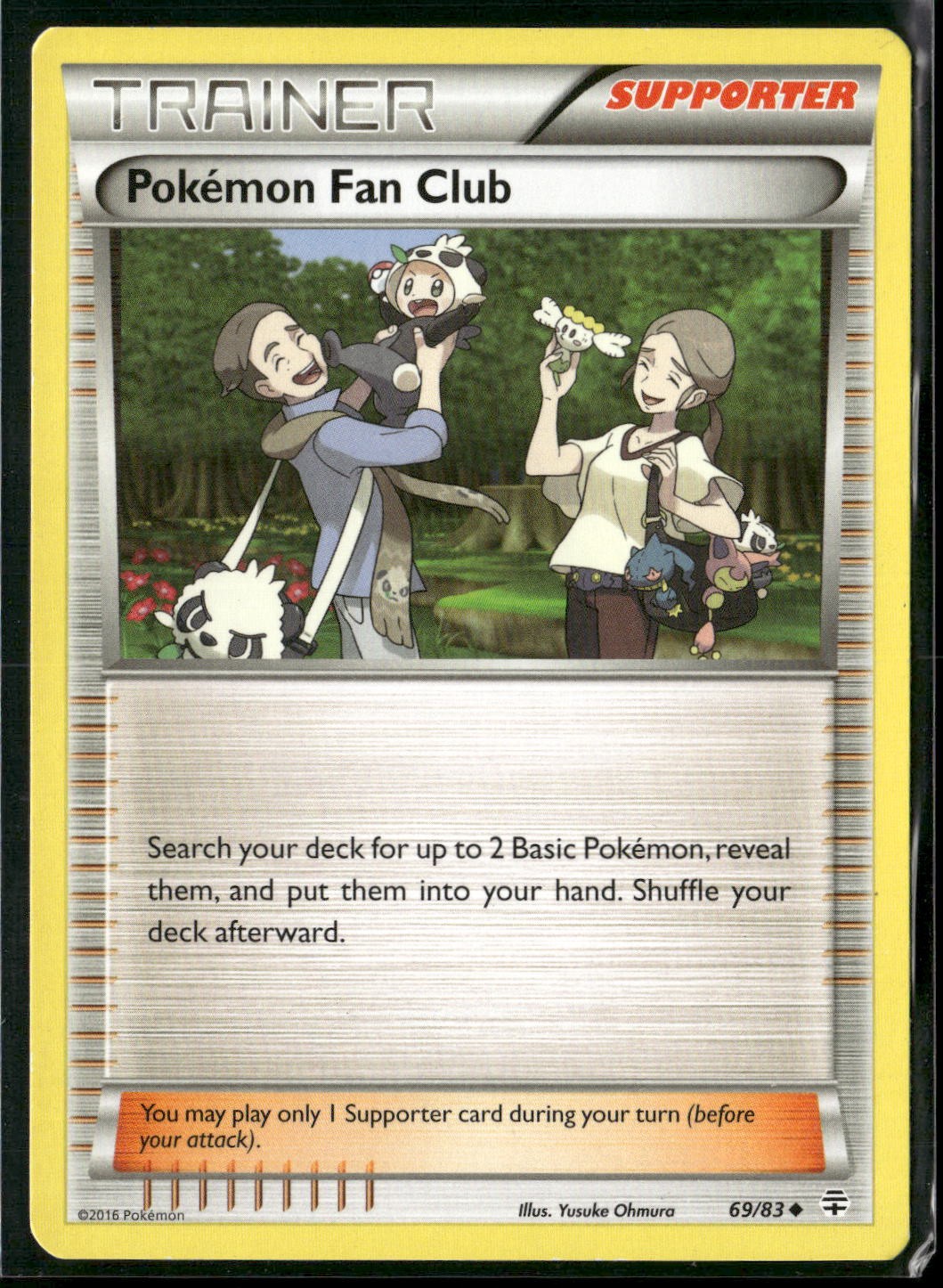 Pokemon Fan Club 69/83 Uncommon Generations Pokemon Lightly Played