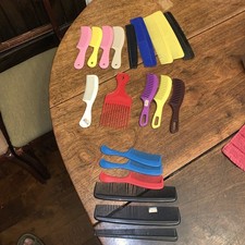 Lot of 20 Vintage Plastic Combs - Unbreakable, Goody, No Brands - Used