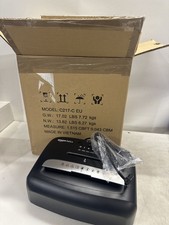 Amazon Basics Mikroschnitt Aktenvernichter fuer 8 Blaetter, fur Papier