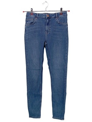 VILA High Waist Jeans Damen Jeans Gr. DE 40 blau Casual-Look