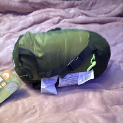 Ozark Trail Adventurer 50°F Mummy Sleeping Bag W 75x33 Green/Black Lightweight