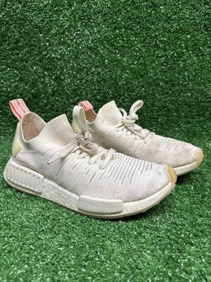 Adidas Womens NMD R1 STLT Primknit B37655 White Running Shoes Sneakers Size 8.5
