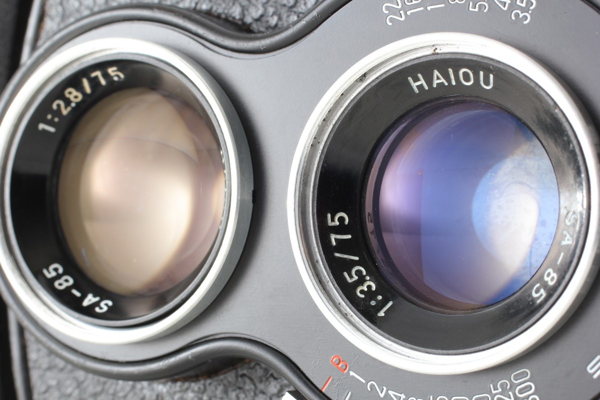 Near MINT- w/Case] Seagull 4A103 Haiou 75mm f/3.5 TLR Medium