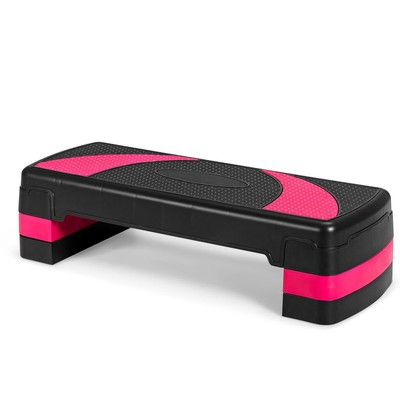31'' Aerobics Trainer Adjustable Exercise Fitness Workout Step Platform with