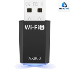 WiFi Adapter for Desktop PC, AX900 USB WiFi 6 Adapter with 5GHz/2.4GHz Dual B...
