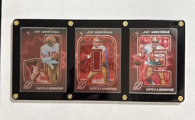 JOE MONTANA COMPLETE SPELLBOUND SET & HOLDER 2005 ZENITH S-13 S-14 S-15 49ers