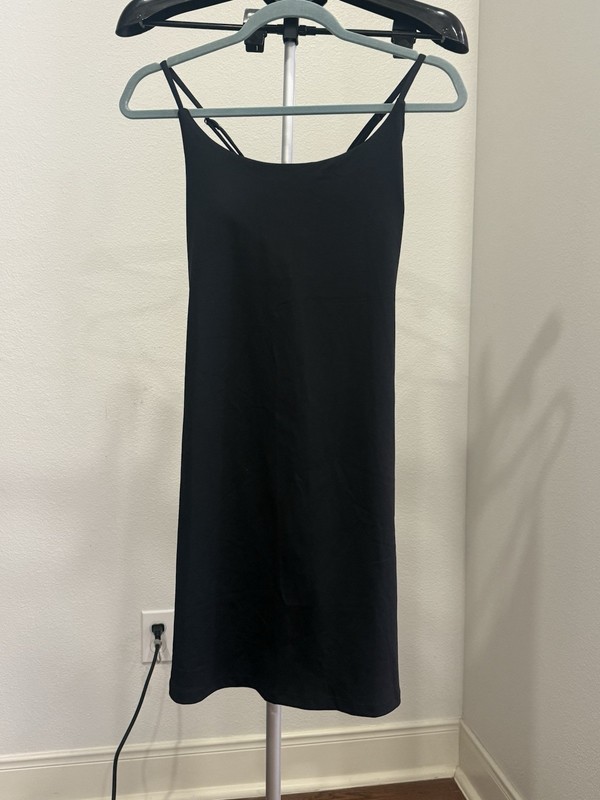 AegisChic Women’s Tennis Athletic Dress Sz Large Black With Shorts, Built In Bra