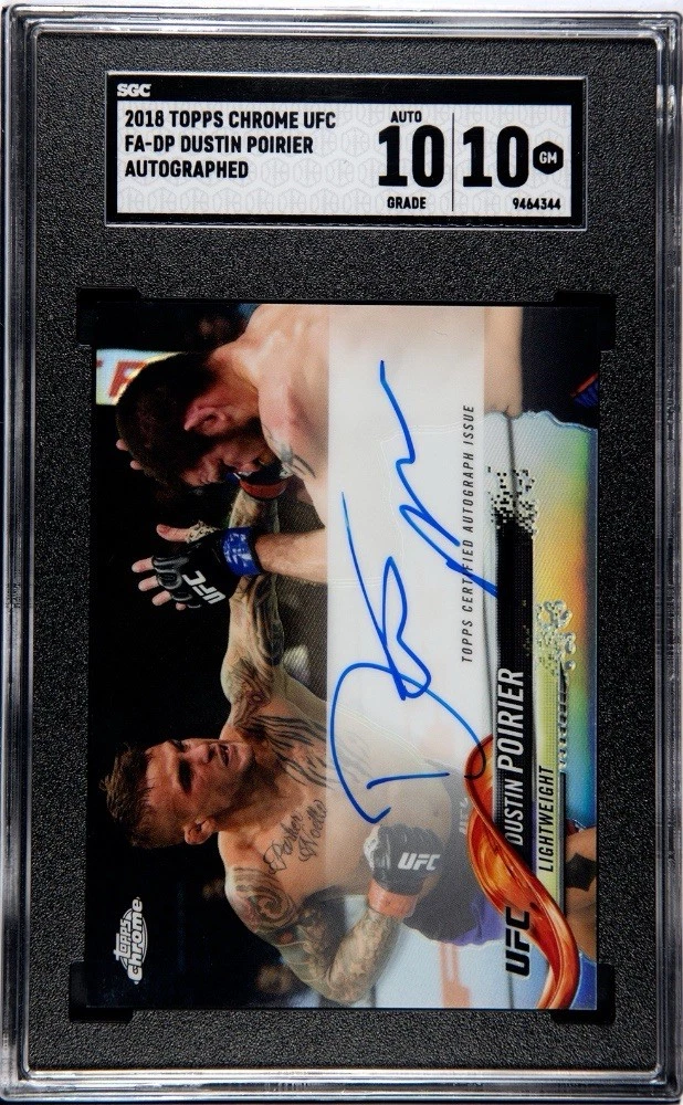 2018 Topps Chrome UFC - Dustin Poirier #FA-DP for sale | eBay