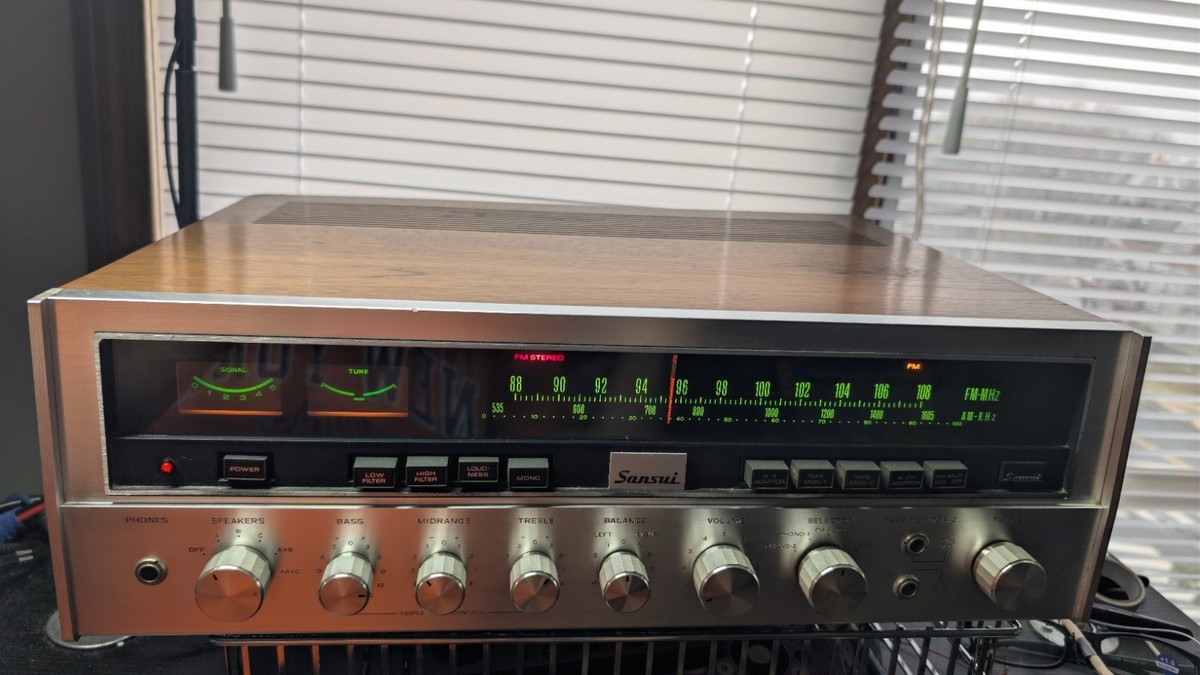 Sansui Seven Vintage Stereo AM FM Receiver Amplifier 2x35 Wpc