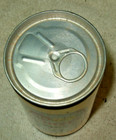 Henninger Export Beer Can Bottom Opened — photo 5