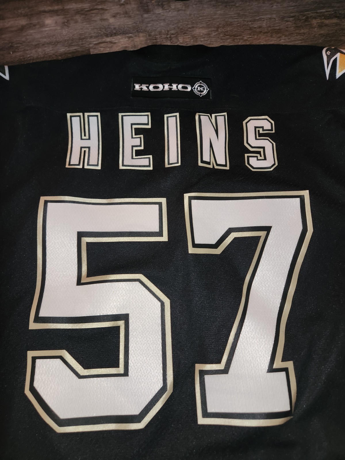 Pittsburgh Penguins Vintage Heins #57 KOHO Jersey Mens X Large NHL RARE