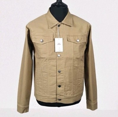 REAL HOXTON LONDON - Men's Trucker Jacket Western Classic Denim Look Jacket - M