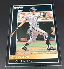 1992 Score Will Clark #122 Pinnacle San Francisco Giants Baseball Card