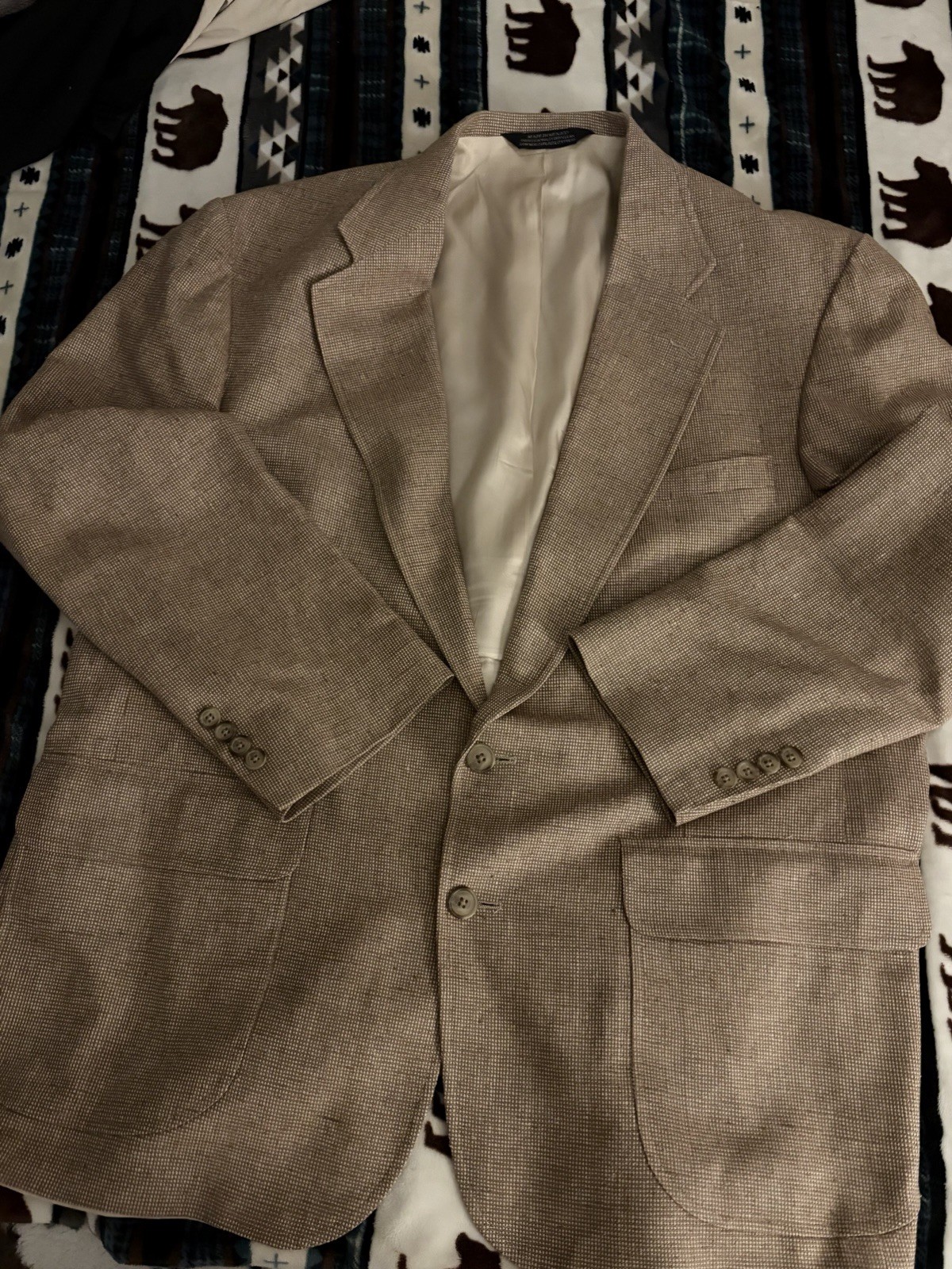 Lands' End Single-Breasted Two-Button Notch Lapel… - image 1