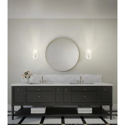 Minka-Lavery 2611-77 OPEN BOX Crystal Kay Bathroom Vanity Light Chrome - Picture 5 of 6