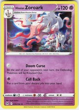 Hisuian Zoroark 076/196 Holo Rare Lost Origin Pokemon Near Mint
