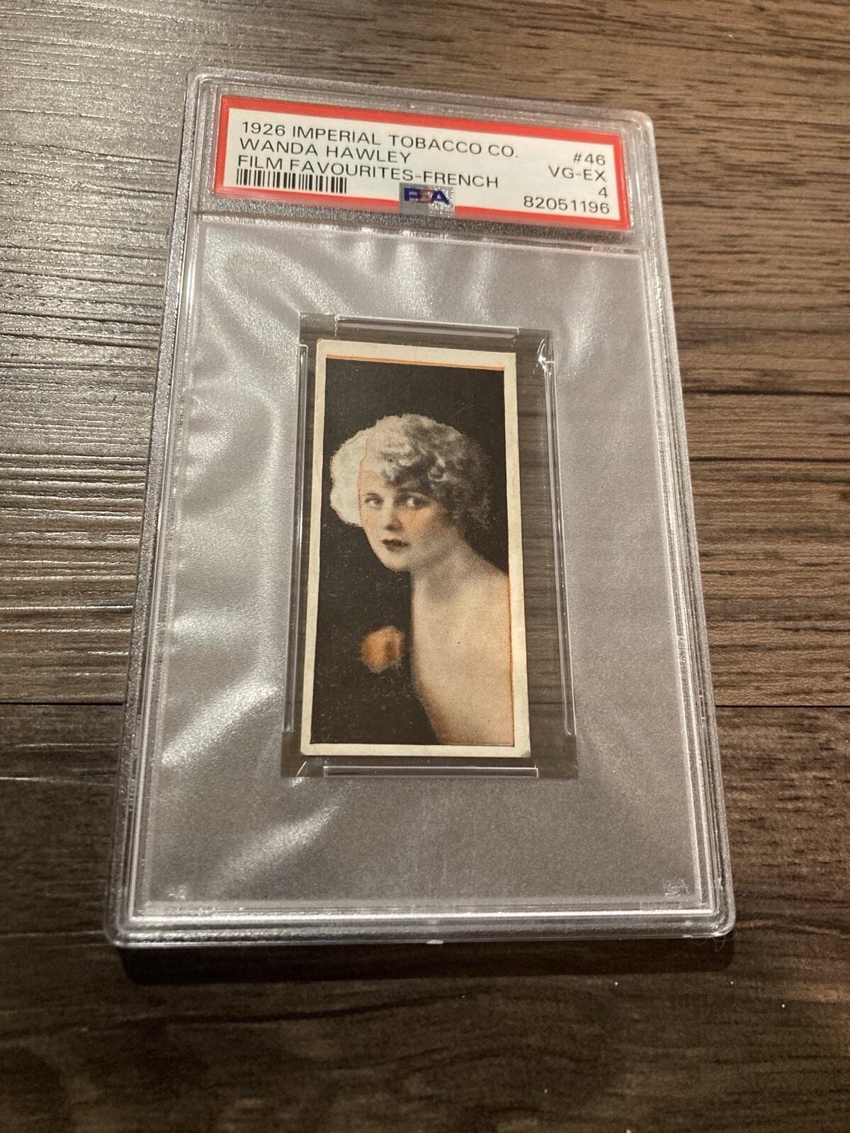 1926 Imperial Tobacco Co PSA 4 Wanda Hawley #46 Film Favourites French 