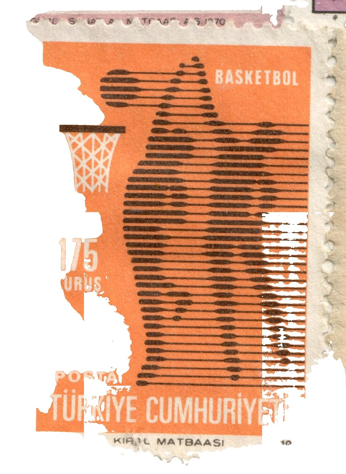 Estampillas turca de baloncesto