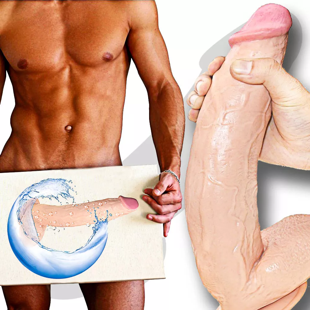 12-Inch-Super-Dick-Dildo-Medical-Silicone-Dong-Penis-Realistic-Adult-Toy-sex eBay