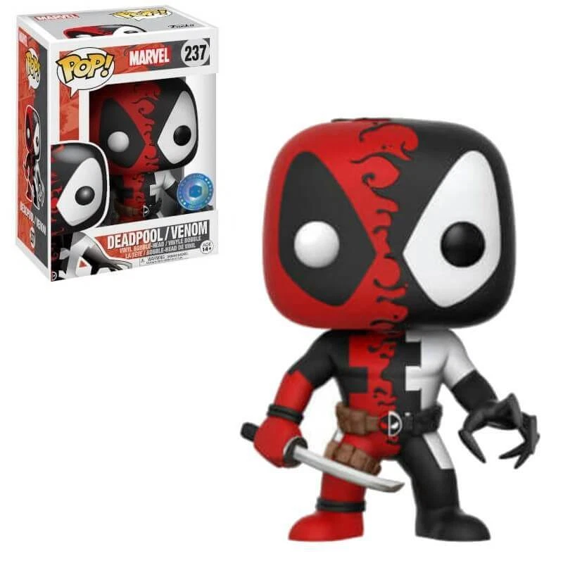 Funko Pop Venom Venomized Deadpool POP IN A BOX Exclusive sticker 237 New