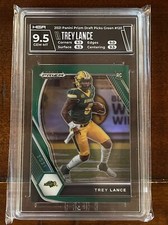2021 Prizm Trey Lance Green Prizm RC #120 Bison 49ers 9.5 Gem Mint HGA