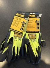 2Pk DEWALT XL Mens Nitrile Dipped Gloves Cut Level ANSI A2- X-large - DPG833TXL