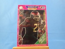 Marvin Wilson Leaf Pro Set Metal 2021 RC Rookie Pink Crystal /25