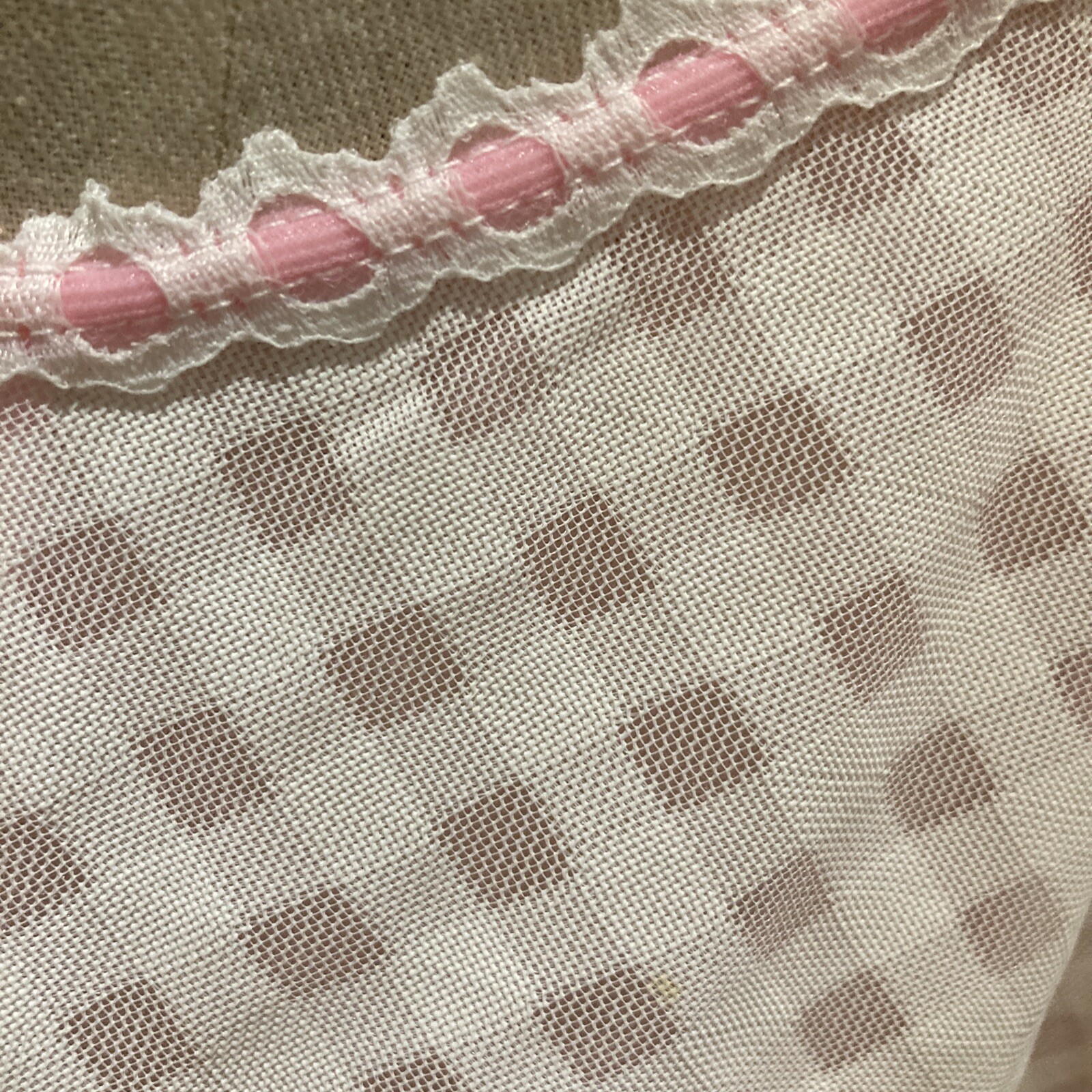 Vintage Pippa-Dee Pink/White 1970s Slip/Petticoat Pin-up Glam Boudoir Size 38"  7