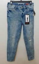 JR112 Celebrity Pink Blue The Glam Curvy-Fit Skinny Jeans Size 9 / 27 x 27