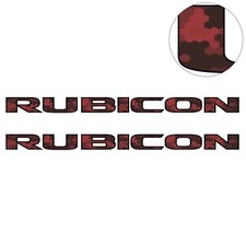 Jeep Wrangler Rubicon Hood Decals Jk Jl Jt Gladiator 2007-2026 Vinyl Set Of 2