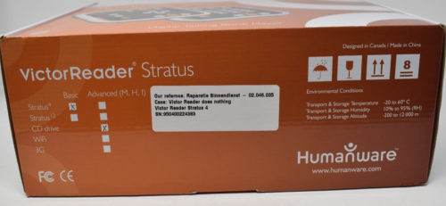 Victor Reader Stratus 4 HumanWare CD Drive Digital Talking Book Player - Picture 2 of 8