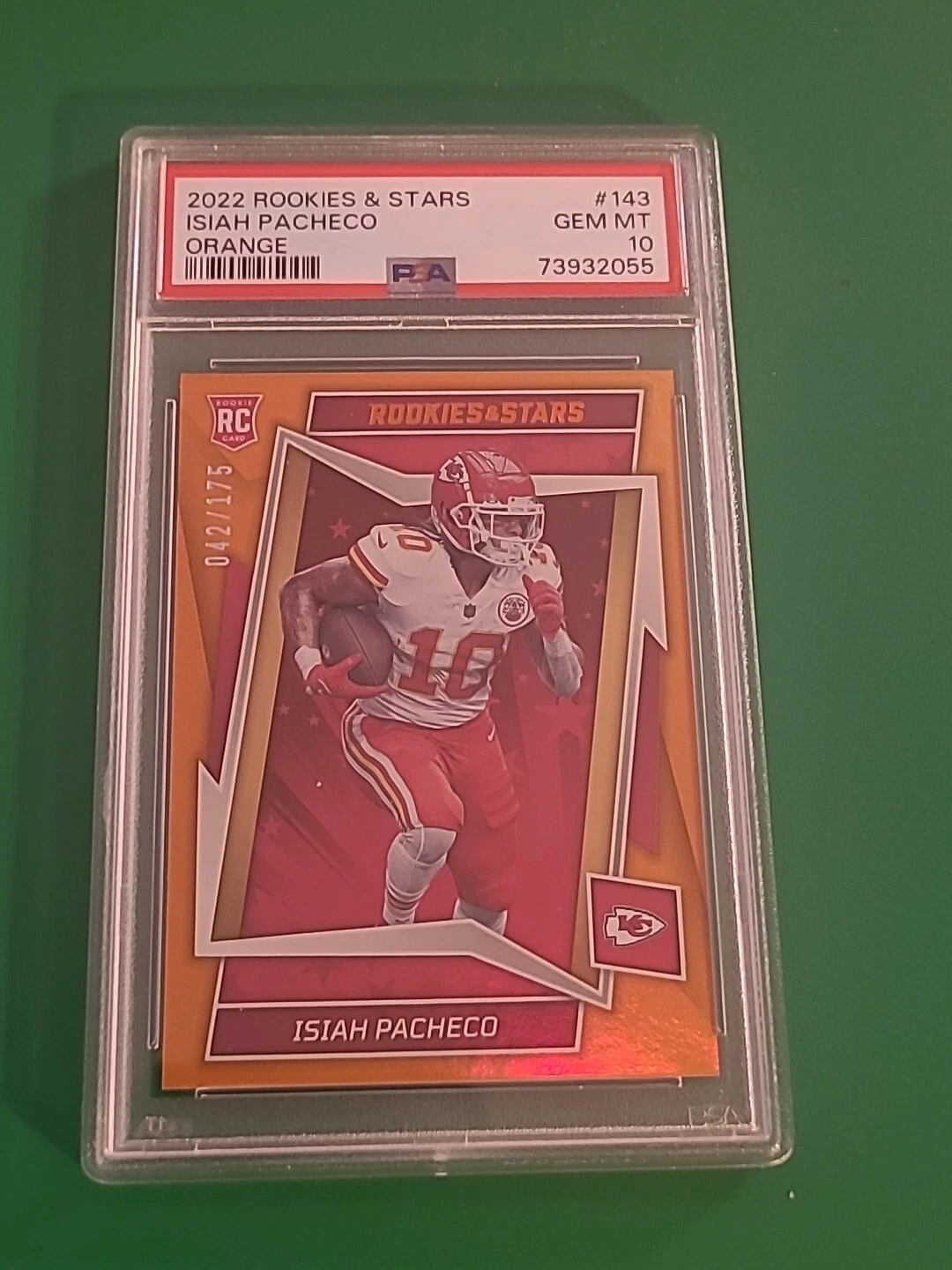 Isiah Pacheco Panini Rookies & Stars #143 Orange
