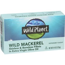 Wild Planet Wild Mackerel,Skinless/Boneless F...