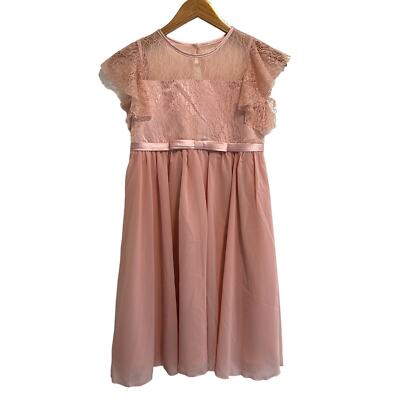 fitted lace wedding dress La Vie En Rose Kids Dress – Pink main image 1