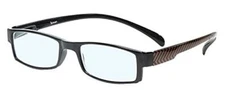 Calabria 762 Neck Hanging Blue Light Blocking Reading Glasses +1.50 Herringbone