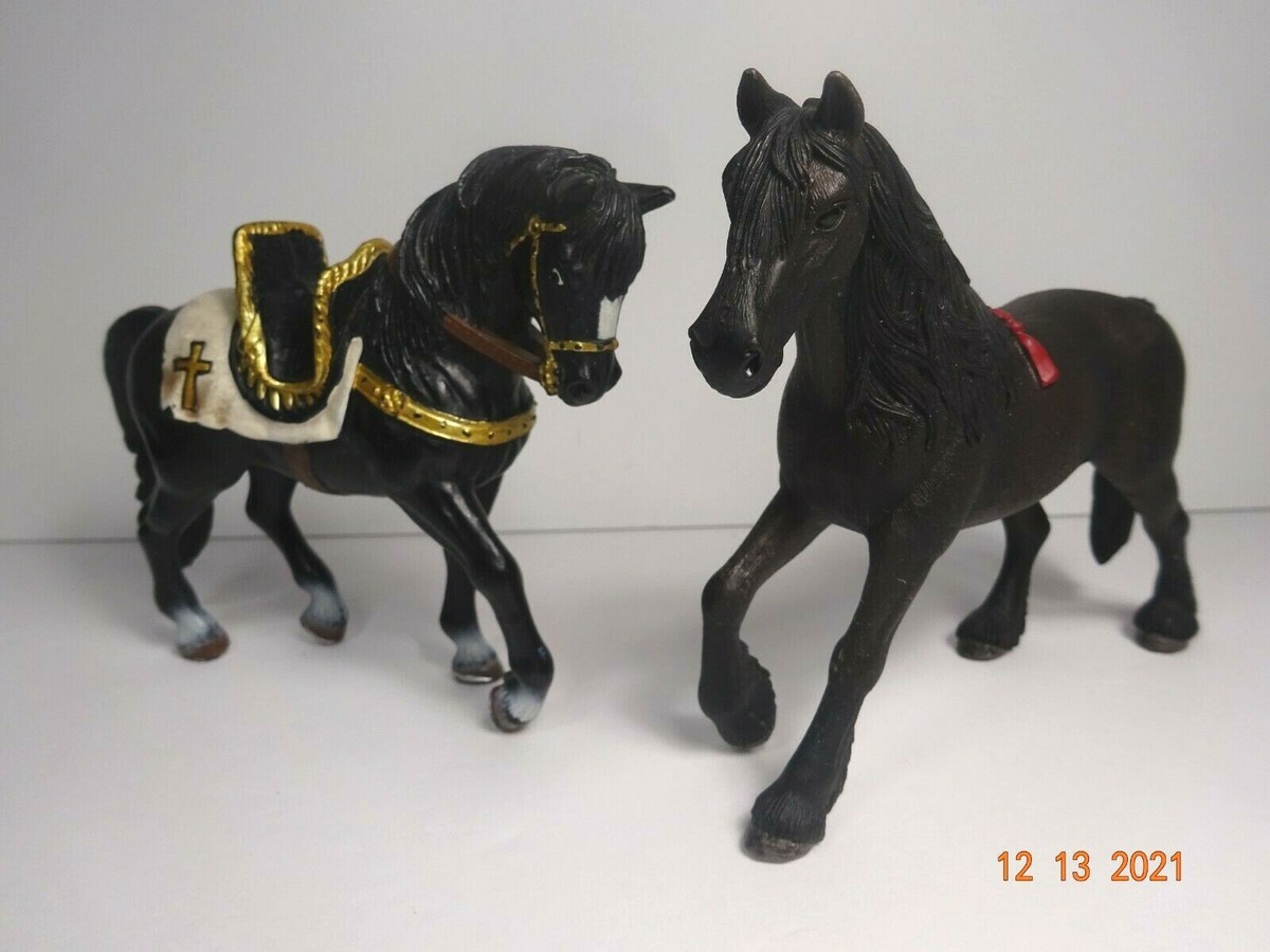 Set of Schleich Horse Figurine D-73527 AM Limes 69 2003 Schleich Made  in Ger
