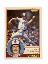 Excellent: Vintage 1983 topps Mike Flanagan Baltimore Orioles Card