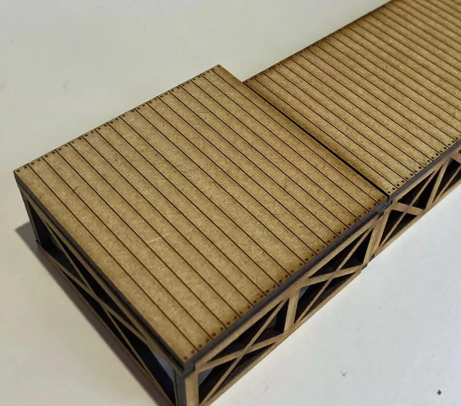Raised outlet wooden platform