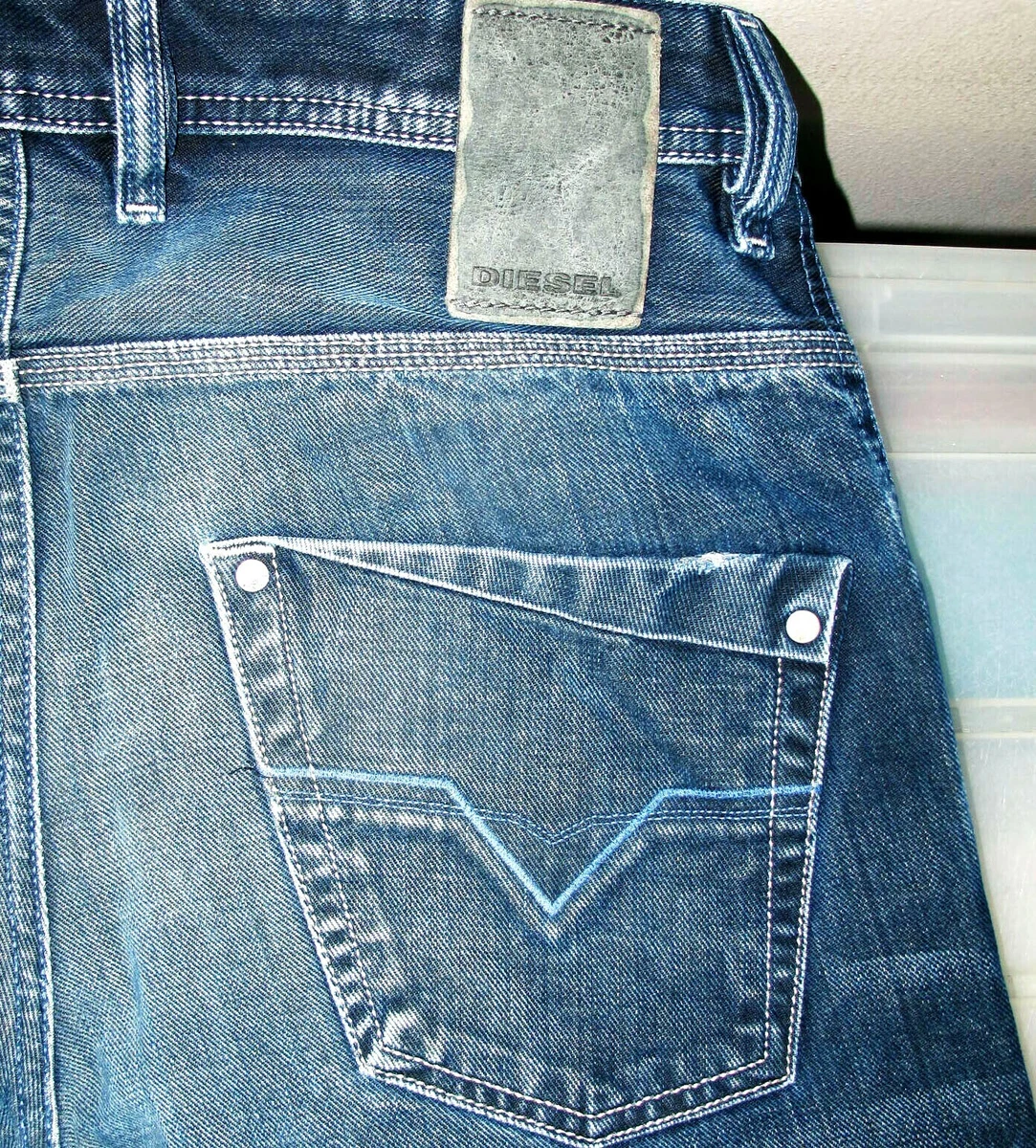 HOT AUTHENTIC Men DIESEL KROOLEY 888R Slim CARROT Blue Eyecons DARK Jeans  28 x32