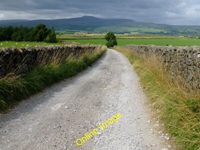 Photo 6x4 View Down Track To Ingleborough Eldroth I had just bagged the t c2013