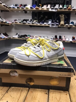 Size 8 - Nike Off-White x Dunk Low Lot 27 of 50 195240889451| eBay