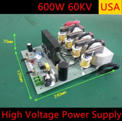 US Adjustable High Voltage Electrostatic Precipitator Power Supply 600W 60KV