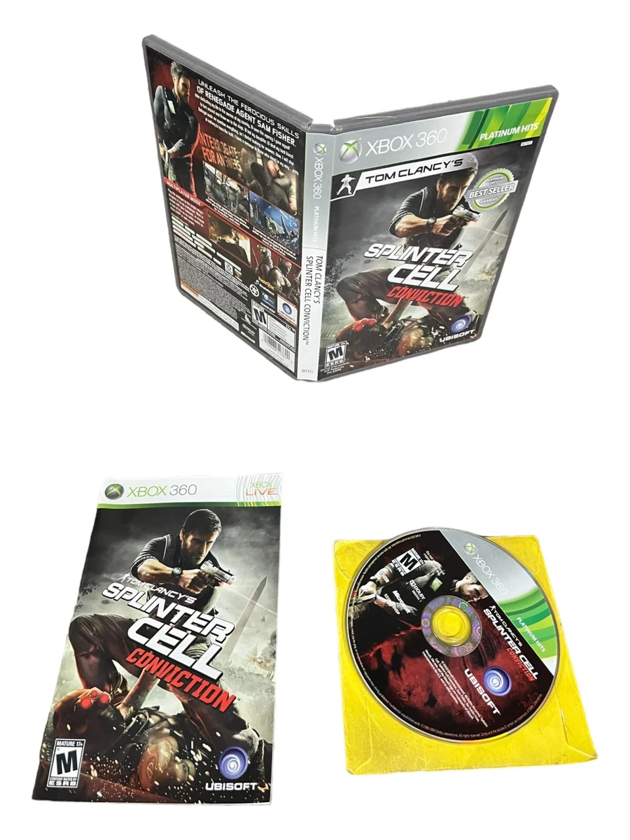 Jeu Xbox 360 - Tom Clancy's Splinter Cell Conviction - Version Steelbook - Complet Avec Boîtier FR - Bon état