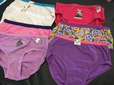 7 Pairs Girls Panties Mixed Brands  Styles Colors Size 6